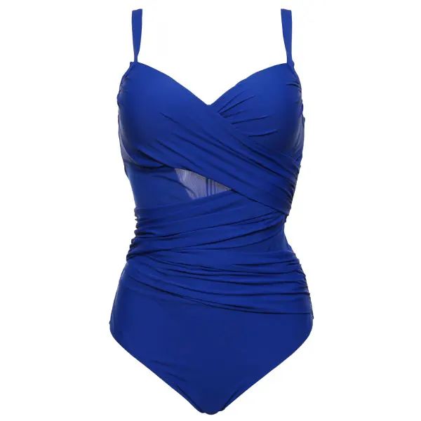 Tragen sexy ein Stück Badeanzug Frauen Sommer Beachbekleidung Vintage Mesh Badebadeanzüge Bodysuit Monokini Plus Size