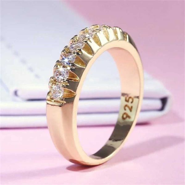 2pcs anéis de casamento fino mulheres anéis de cristal liga de metal de metal noivado alianças