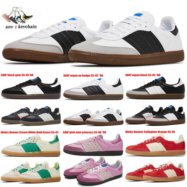 Mit Box Hotsale Casual Shoes Wales Bonner Pink Mist Prinzessin Skate-Sneaker weiß veganer schwarzes Gummi Collegiate Orange Herren Damen Trainer Chaussure Größe 36-45