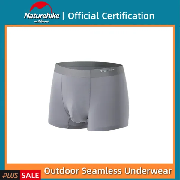 Bras Naturehike Hike Silver Ion Antibacterial Masculino Briefes de Campamento portátil Esportes de acampamento portátil Ice Sentindo calcinha respirável