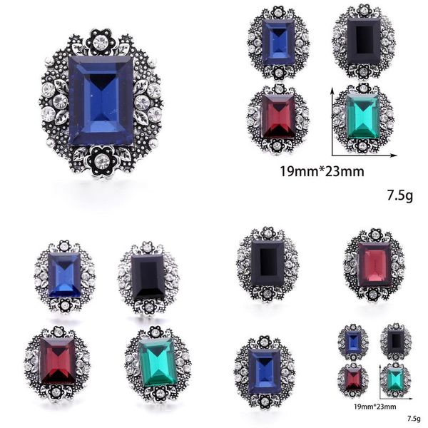 Charm Armbänder Großhandel 18mm Metall -Snap -Knopf Noosa Viele Entwürfe Strassstil DIY SNAPS Tasten Schmuck Abgabe OTSDB