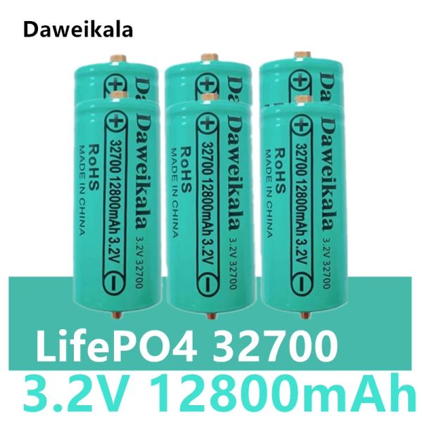 Шаллеры 100% orignal 3,2 В lifePO4 32700 батарея 12,8AH Перезаряжаемая батарея Профессиональная аккумуляторная аккумуляторная аккумулятор с винтом с винтом с винтом