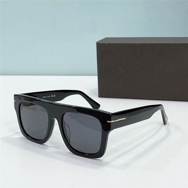 Neue Modedesign Sonnenbrille 0711 Square Frame Einfache und beliebte Verkaufsstil High -End -Qualität UV400 -Schutzbrille mit Box