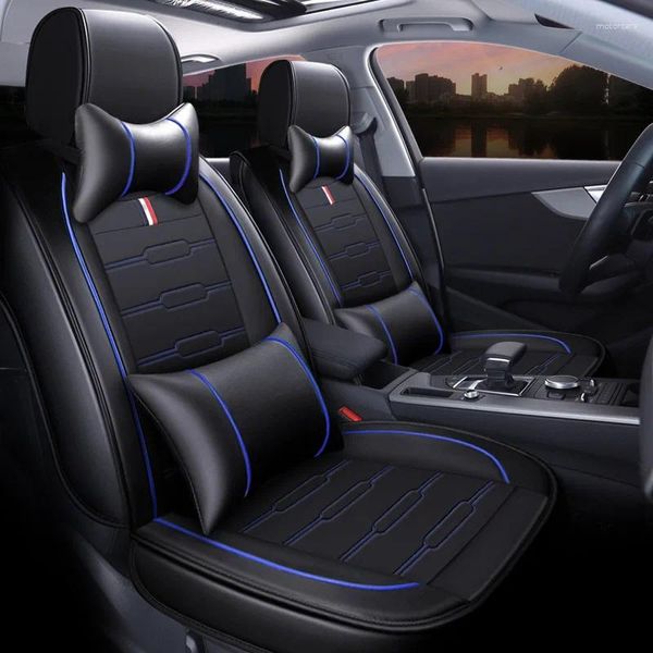 Автомобильные чехлы 2024 Custom Leather Four Seasons для Dacia Sandero Duster Logan Cover Cushion