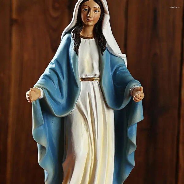 Figurine decorative Vergine Maria Statue Religio Sernali Ornamenti Nostra Signora di Grace Craft Sculpture Catholic Garden Patio