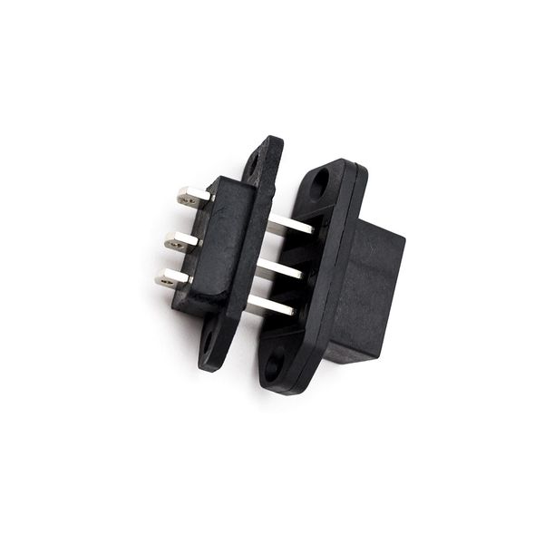 Conector de bateria de 3 pinos para scooter, plugue de alimentação vertical de 3 pinos, conector de interface de bateria de grande espaçamento