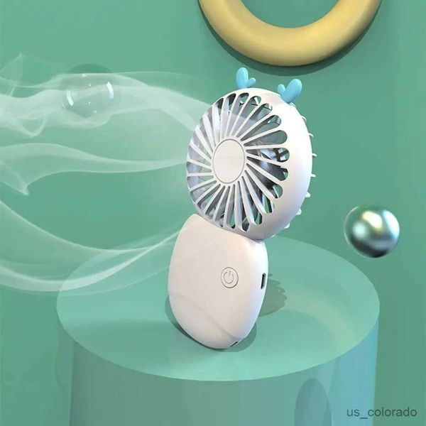 Электрические вентиляторы USB Mini Wold Fan Electric Portable Hold Small Air Cooler Ity Зарядка домохозяйственные электрические приборы настольный вентилятор рабочего стола