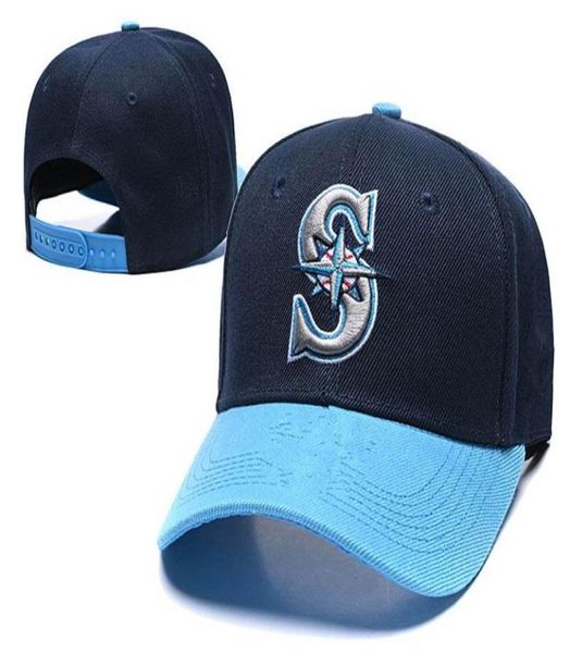 2022 Mariners S Letter Baseball Caps Gorras für Männer Frauen Mode Hip Hop Bone Marke Hut Sommersonne Casquette Snapback Hats H37112413