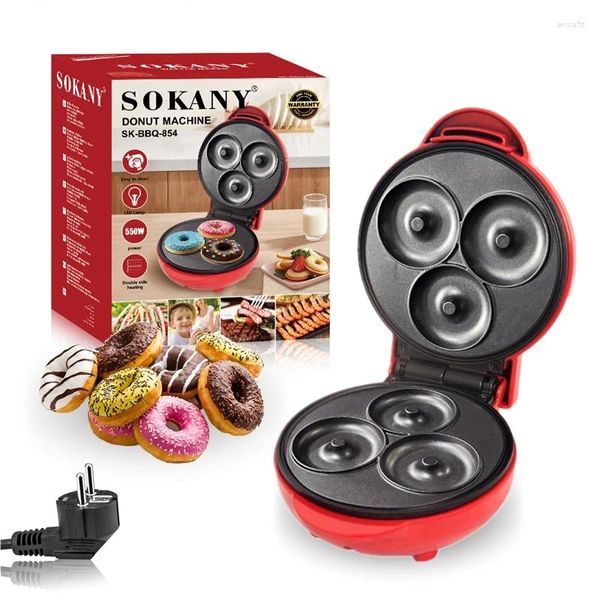 Bread Makers Mini Donut Maker Cake Maching Machine antiaderente rivestimento automatico Snack per la colazione DESSERTS Forno per bambini