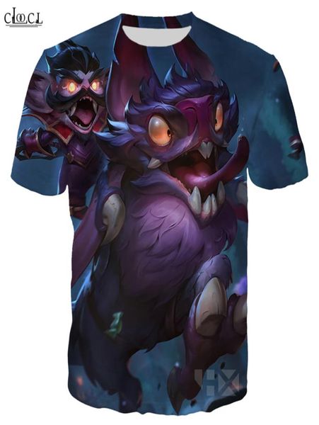 Game League Of Legends Thirt Men Fomen 3D Stampa 3D Incantatrice cosmica Count Klede Kled Hero Skin Short Short Short Fashion Streetwear Tops4430507