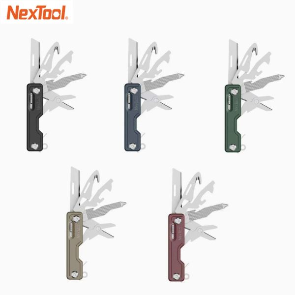 Controle YouPin NextOol Multitool Camping Tools Holder Phone pode abrem o Mini Faca Mini Faca em casa Life Outdoor Dobring Knife alicate