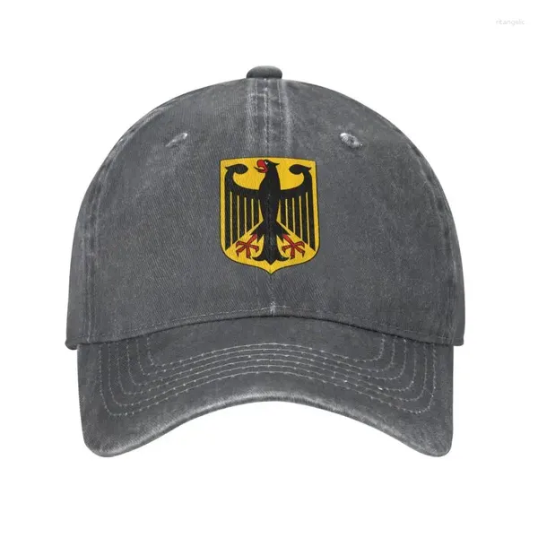 Ball Caps Punk Unisex Baumwolle Wappen Deutschland Baseball Kappe Erwachsene Einstellbare Papa Hut Frauen Männer Hip Hop