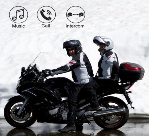 FODE BTS3 1000M Motorrad BT Bluetooth Interphone Motorrad Helm Wireless Intercom FM Headset Portable Mini Interphone16535212