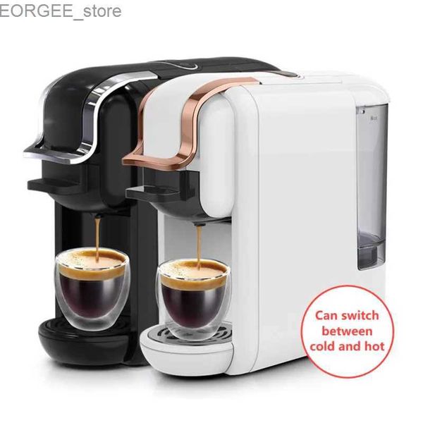 Caffetterie di caffè 220V 1450W 600ml 19Bar 4 in 1 Multi Capsule Macchina da caffè Calda e fredda Milk Porta Aillatile Capo Capo Capo Capo Matrice Y240403