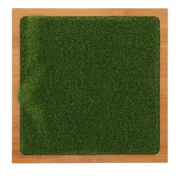 Декоративные цветы искусственная трава подставка базовая дисплей бамбуковый боевик с зелени