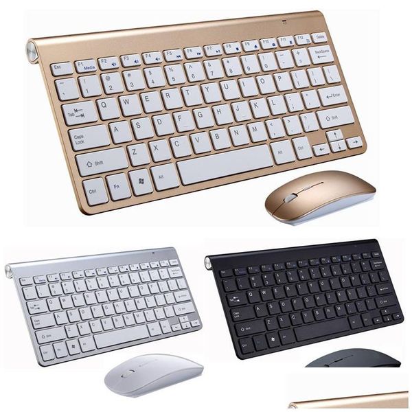 Keyboard -Maus -Combos 2.4G Wireless und protable Mini -Combo -Set für Notebook -Laptop Desktop PC Computer Smart TV PS4 DROP SERVICE COM OTEKY