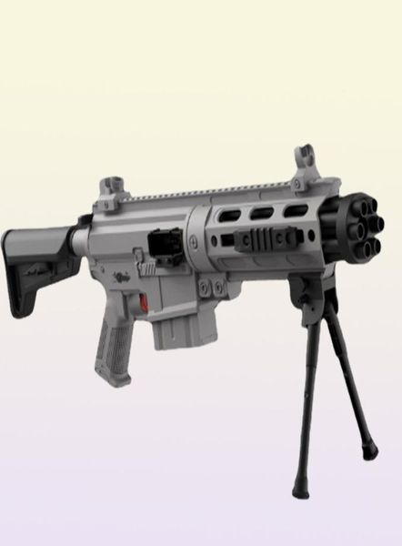 M416 Electric Manual 2 Modi Gatling Soft Bullet Toy Gun Blaster Launcher Shooting Model Rifle Sniper SubMachine für Erwachsene Kids6581457
