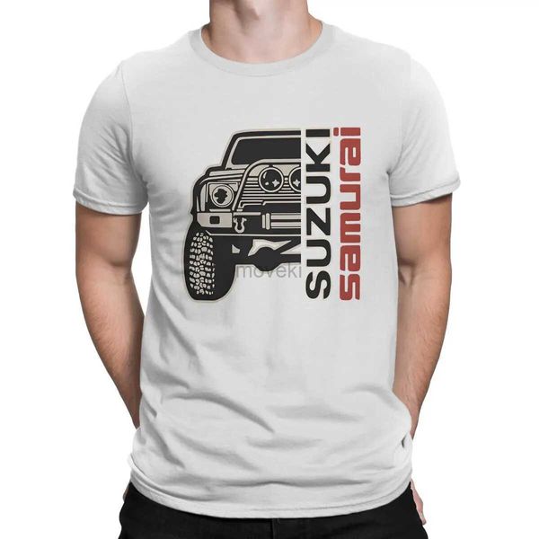 Camisetas masculinas homens samurai carro camisetas s-suzuki roupas de algodão puro de manga curta louca o pescoço camisetas novas camisetas de chegada 2443