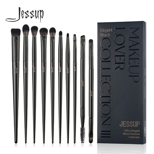 Jessup Lidschattenbürsten Set 10pcs Eye Pinsel Schattenmisch