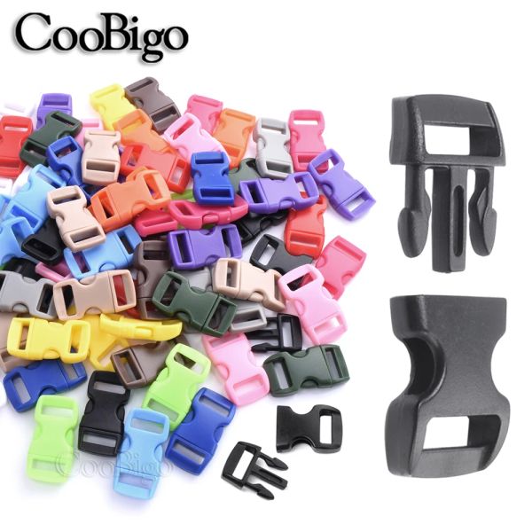 12pcs Paracord Bracelet Fivelele Clip Side Fiftles para jóias Fazendo Acessórios de Artesanato Diy Sport de Jóias Esporte 10mm 10mm 10mm