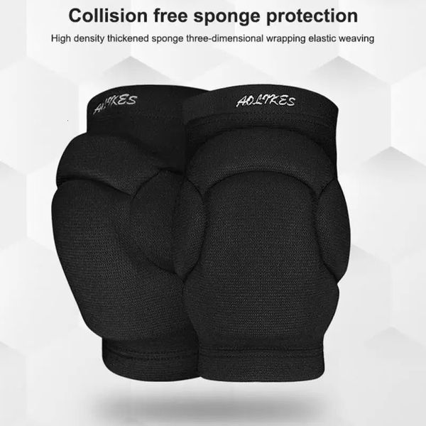 Sport Kniepolster Männer Frau Schwamm Anti-Kollision Kneepads Volleyball Hip-Hop-Tanz Dicked Protective Kneepads Ski Leggings 240323