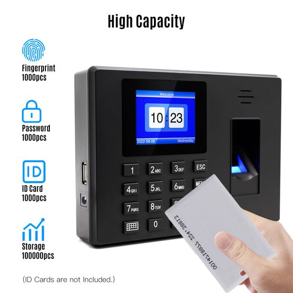 Registrazione della macchina per la partecipazione di Bisofice Fingerprint/Password/ID con 2,4 '' Visualizza clock Support Support Employee Checkingin Registratore