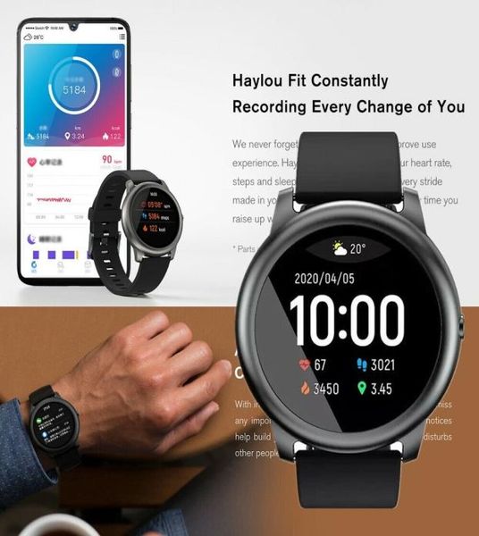 Haylou Solar LS05 Smart Sports Watch Bt 50 Countsury Sleep Health App Record5794452