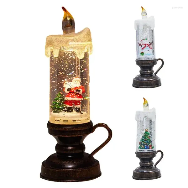 Kerzenhalter Weihnachten Schneekugel Flameless Stick Tablett Formen basteln klare Glasblume Vase Tisch Mittelstücke Hausdekoration