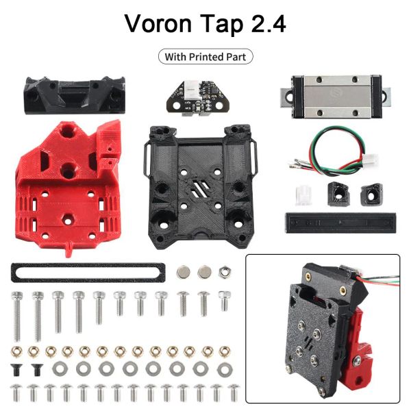 Definir FysetC Voron Tap v2.4 Kit OptOtap v2.4 PCB com 398 Sensor e PrintPart Suprt 5V/24V para Voron2.4 R2 Impressora 3D Trident 3D