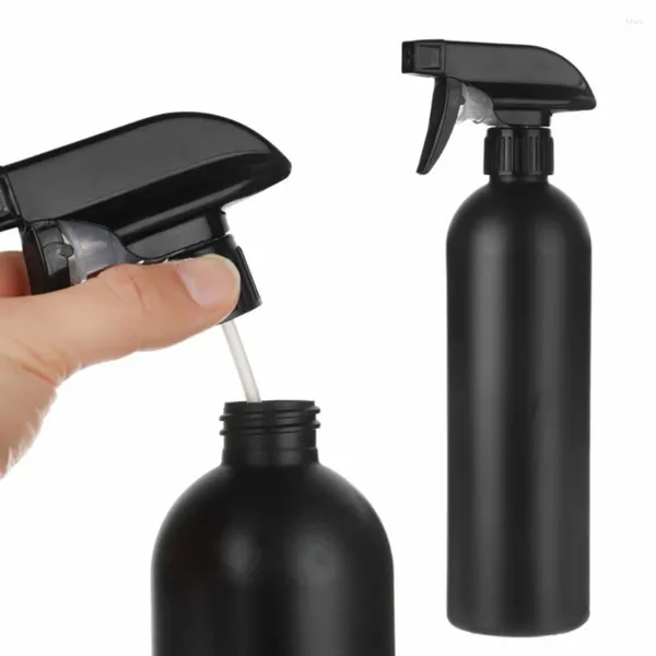 Dispensador de sabão líquido 500 ml de cabeleireiro frasco de spray preto sprayer de água de névoa fino salão de cabeleireiro para tatuagem plantas umedas