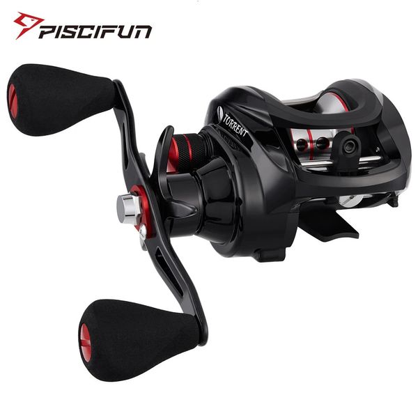 Pescifun Torrent Fishing Reel 81kg Carbon Trag 71 1 53 Rapporto di attrezzatura 6 cuscinetti Magnetica Brake a basso profilo Baitcasting 240401