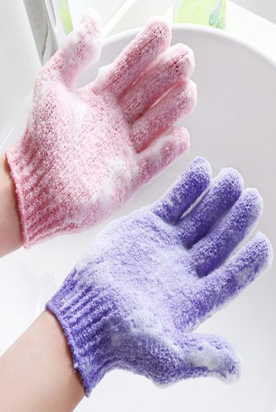 Ganze feuchtigkeitsspendende Spa Hautpflege Tuch Bad Handschuh Fünf Finger Peeling Handschuhe Gesicht Körper Baden Langlebige Weiche Handschuhe BC BH07937330