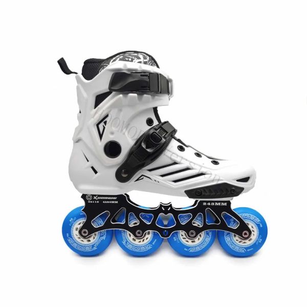 Sapatos Roselle Slalom em linha patins sapatos com base de patinação multifuncional 88a roda deslizante FSK Roller Patins Bom como Seba FR FRM Freio