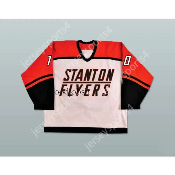 Gdsir Custom DEAN YOUNGBLOOD 10 STANTON FLYERS HIGH SCHOOL BIANCO HOCKEY MAGLIA NUOVO Top Ed S-M-L-XL-XXL-3XL-4XL-5XL-6XL