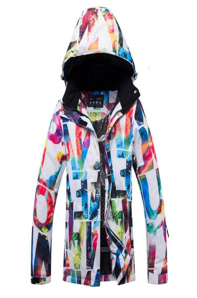 Giacche da sci regina dell'Artico Donna da donna Snowboarding Giacca da sci sportiva invernale Giacca da sci navigabile traspirante T192712749