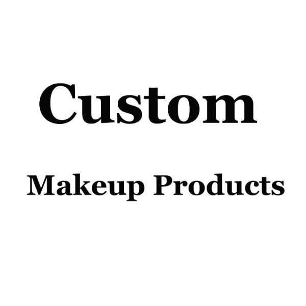 Defina produtos de maquiagem personalizados etiqueta de batom fostcom lipgloss shishadow foudation cílios pincéis