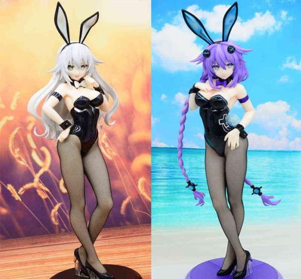 40 cm ing sega neptune hiperdimension neptunia purple coração neptune Black Heart Bunny Girl Sexy Anime Ação Figura Toy A3424389