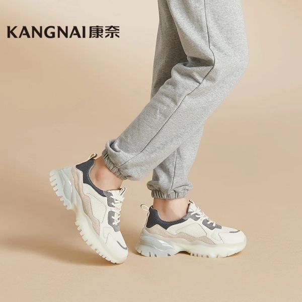 Тапочки Kangnai Sneakers Women Laceup кругло