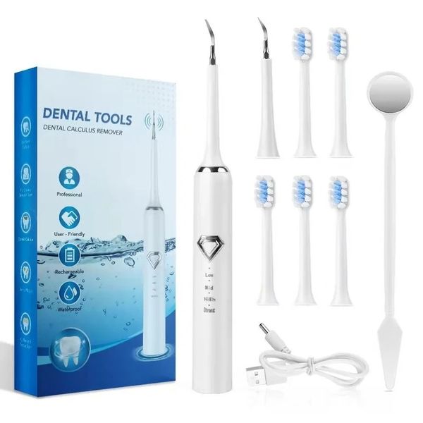 Home Calculus Remover Dental Scaling Elektrische Schallrauchflecken Tartarplaque Zähne Whitening Dental