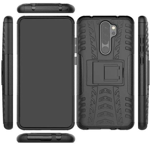 653 Zoll für Xiaomi Redmi Note 8 Pro Hülle, robuste Rüstung, stoßfest, robust, Silikonkautschuk, harte Rückseite, Handyhülle Case1613196