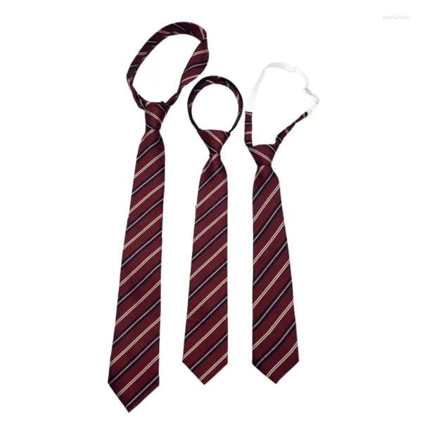 Ties papila camicia studentesca cravatta donna uniforme britannica elastica per ragazza