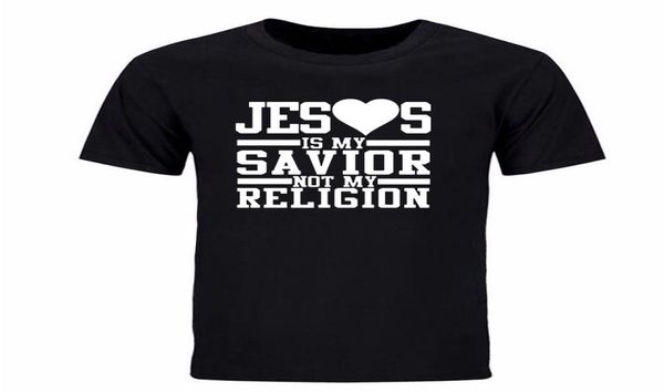 Mode Sommer Men039s T-shirt „Jesus ist mein Erlöser, nicht meine Religion“ bedrucktes T-Shirt aus Baumwolle Kurzarm-T-Shirt DI1129360