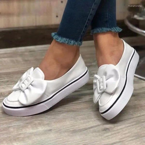 Scarpe da fitness appartamenti da donna affolla i mocassini bowknot donne slip on walking woman sneakers plus size 2024 moda femminile casual