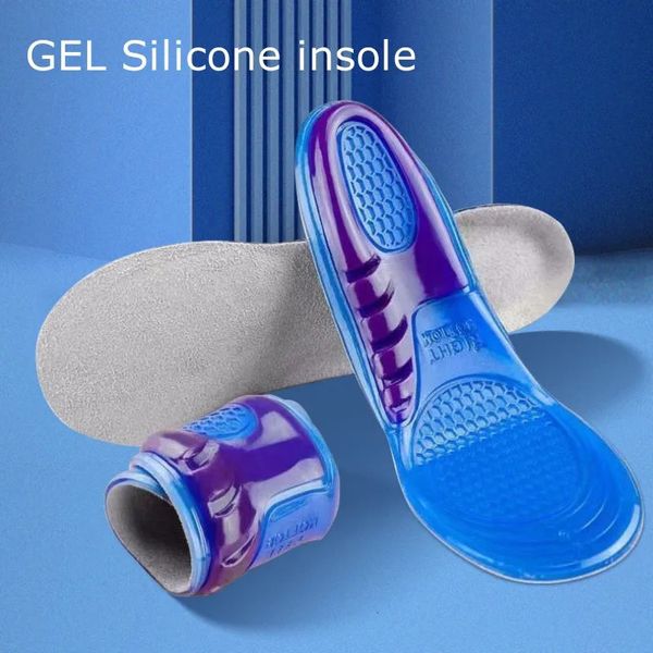Ayakkabılar için jel silikon tablolar orty kemer destek içi yumuşak ayakkabı ekleri spor antislip şablonu erkek kadınlar için sole 240321