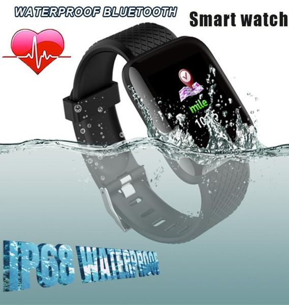 116 Plus Smart Watch Bracciali 13 pollici Fitness Tracker Frequenza cardiaca Contapassi Monitor di attività Cinturino da polso 115 M3 per iPhone 3944581