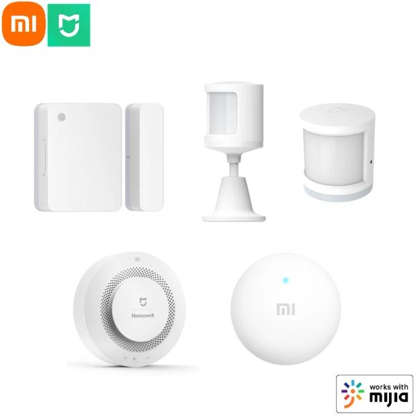 Controle Xiaomi Porta/ Window Sensor Human Body Sensor sem fio interruptor de água Detectar o sensor de temperatura do detector de fumaça