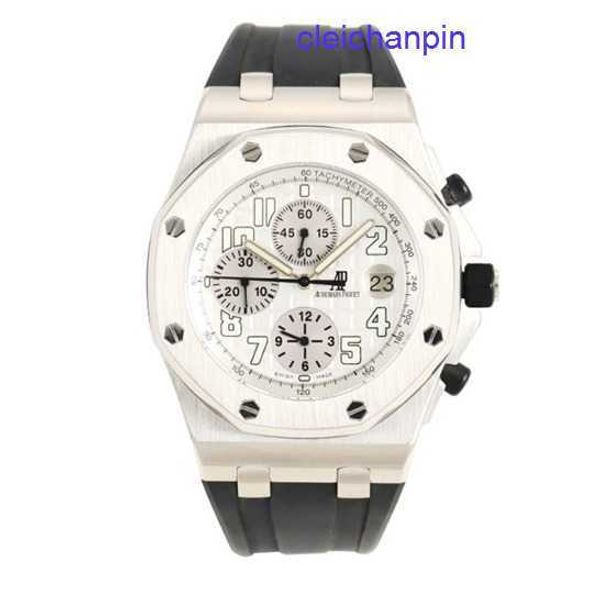 AP -Kalender Armbandwatch Royal Oak Offshore Silver Grey Plate Automatic Mechanical Mens Watch 26020st.OO.d001in.02.A