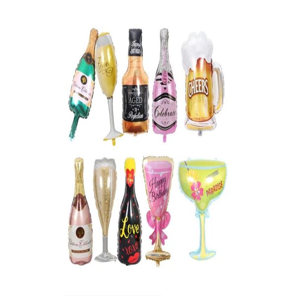 Украшение вечеринки Big Helium Balloon Champagne Goblet Whiske