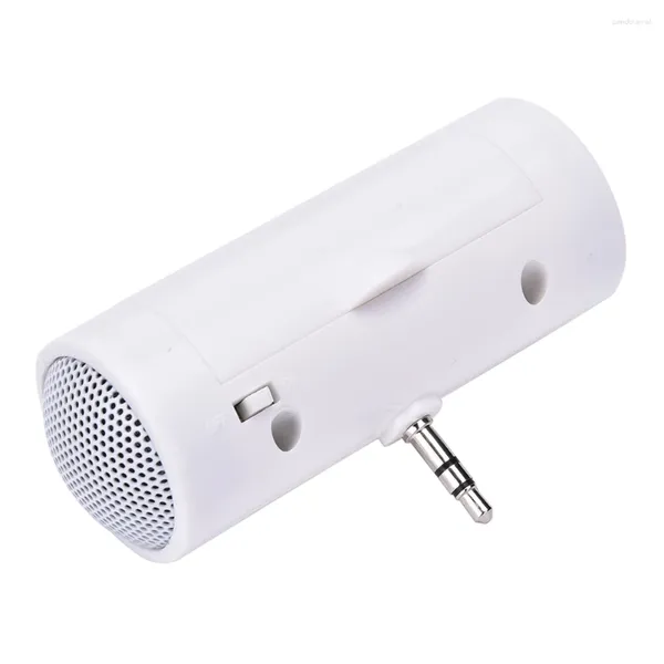 Microfoni 1pc White 3,5 mm Stereo portatile Stereo Music MP3 Player Altoparlante per Phonetablet mobile