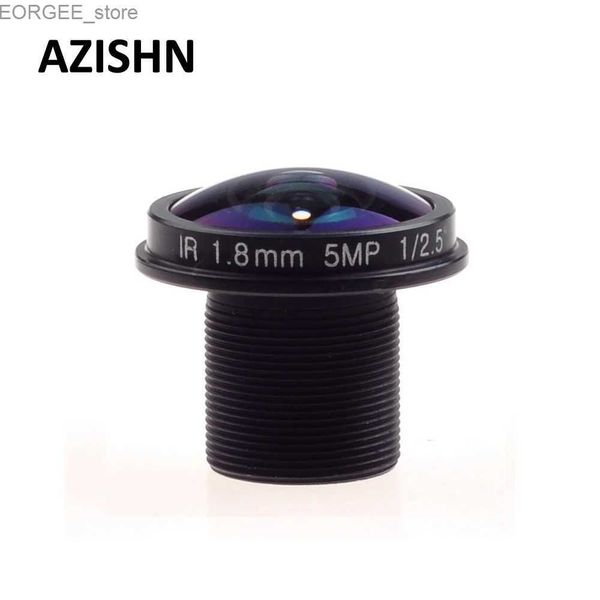 Altre telecamere CCTV Azishn Fisheye Lens CCTV LENS 5MP 1,8 mm M12 180 gradi di visualizzazione largo F2.0 1/2,5 per la fotocamera IP HD Y240403